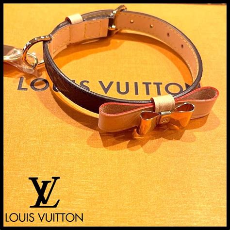 LOUIS VUITTON Monogram Baxter Dog Collar XS